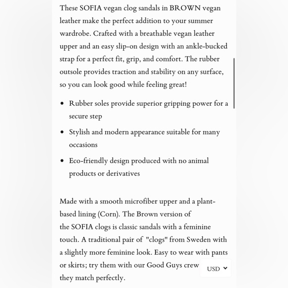 Good guys don’t wear leather Sofia clog sandals brown - Picture 9 of 10